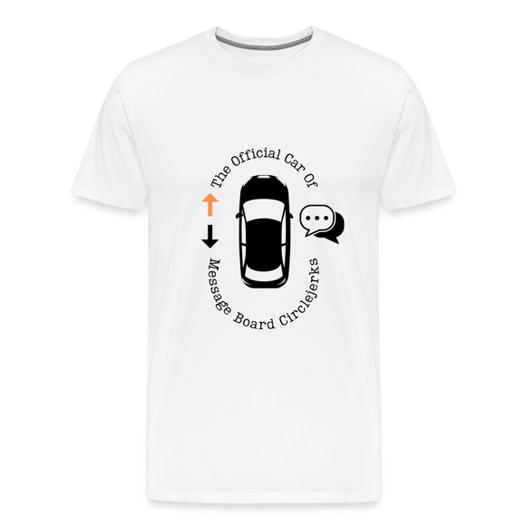 Message Board Tee - white