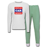 RCR Pajama Set - white/green stripe