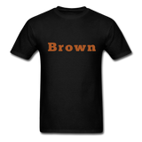 Brown Tee - black