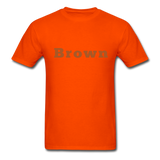 Brown Tee - orange